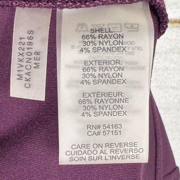 Calvin Klein Purple Elastic Waist Pull On Leggings Size XL - Picture 8 of 9